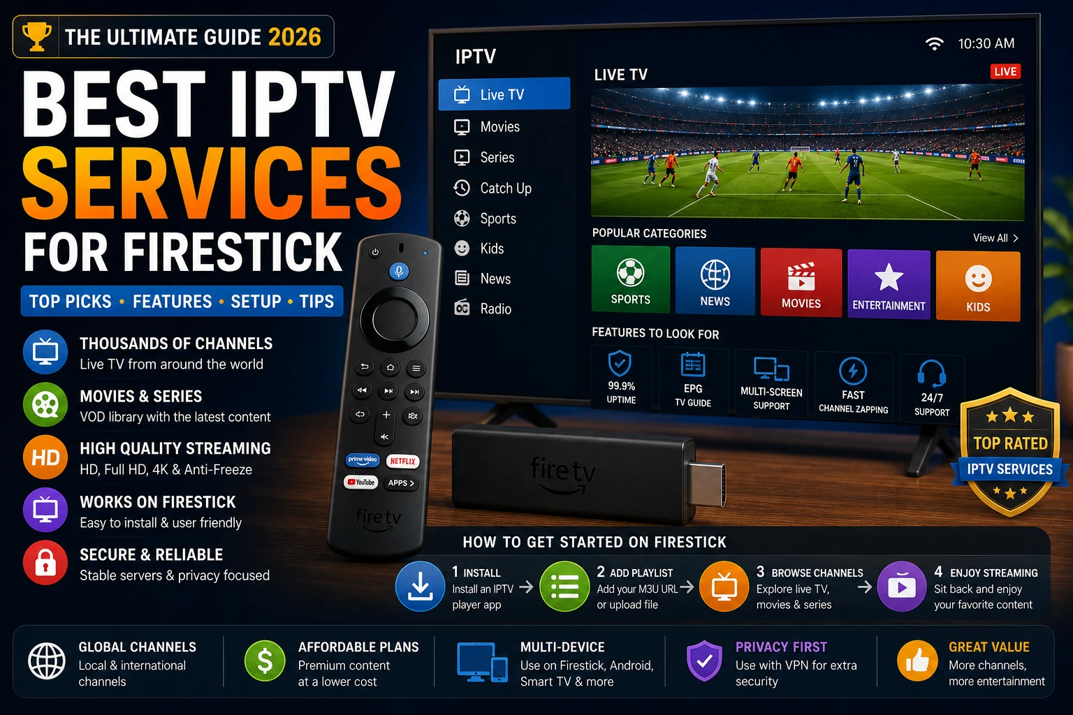 Best IPTV Services for Firestick: How to Choose the Right Provider (2026)
