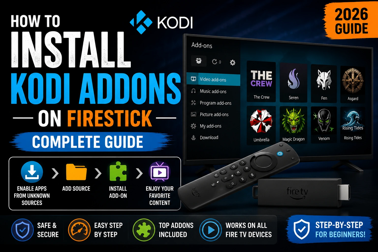How to Install Kodi Addons on Firestick: Complete Guide
